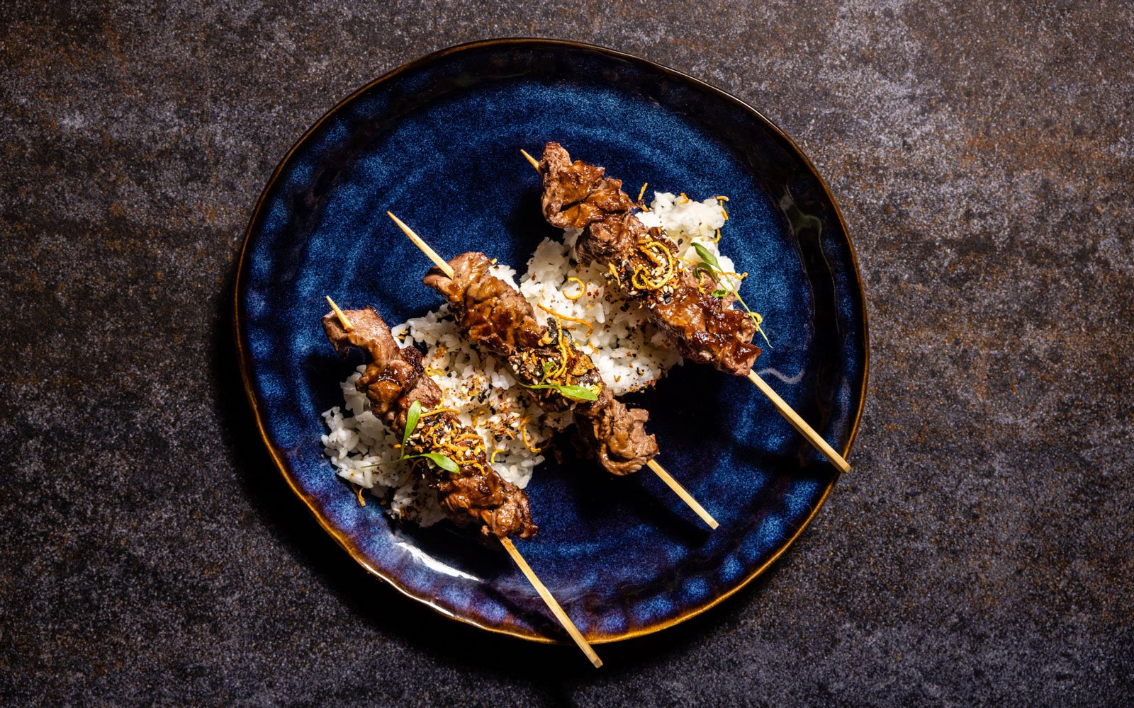 Japanese Beef Skewers with Yakatori Sauce